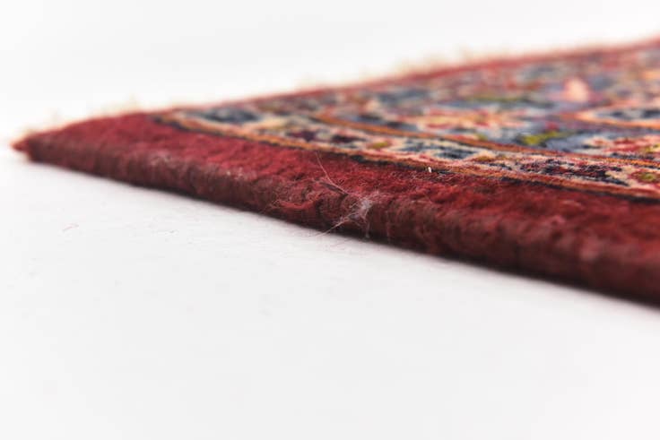 Detail image of 9' 9 x 12' 6 Hand Knotted Kashan Persian Wool Rug