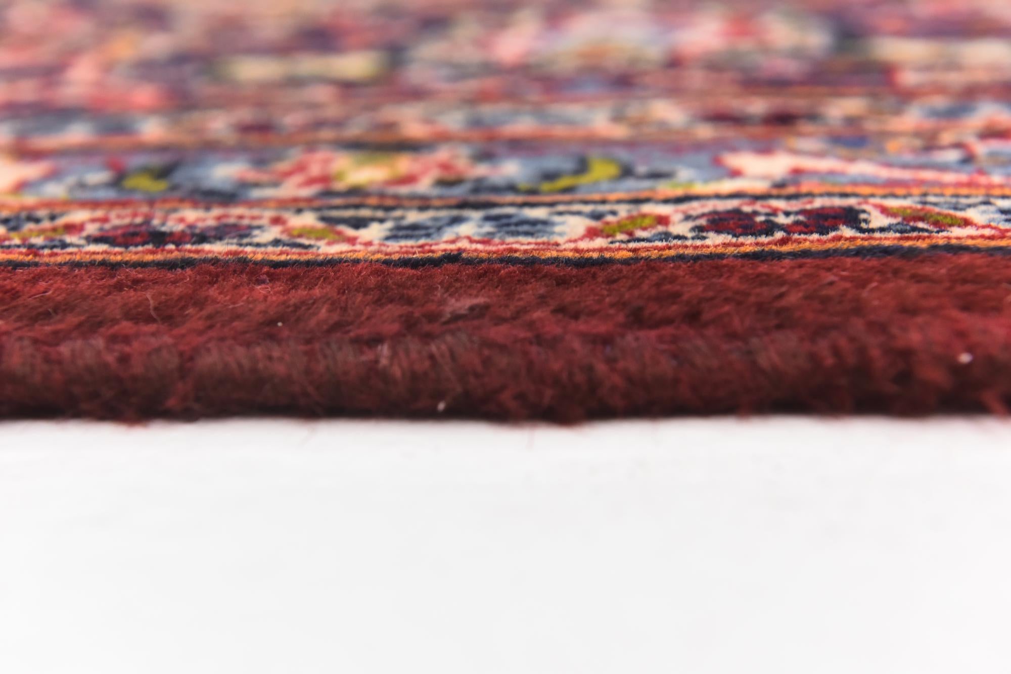 9' 9 x 12' 6 Hand Knotted Kashan Persian Wool Rug