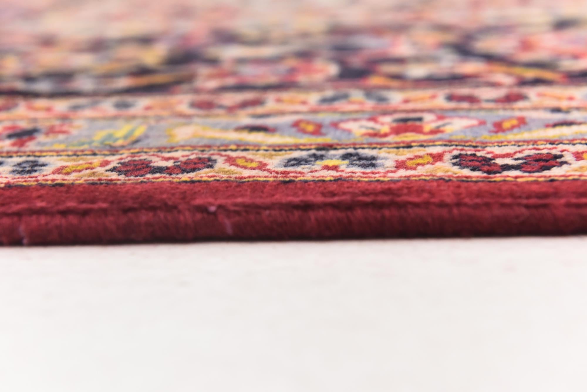 9' 7 x 12' 8 Hand Knotted Kashan Persian Wool Rug