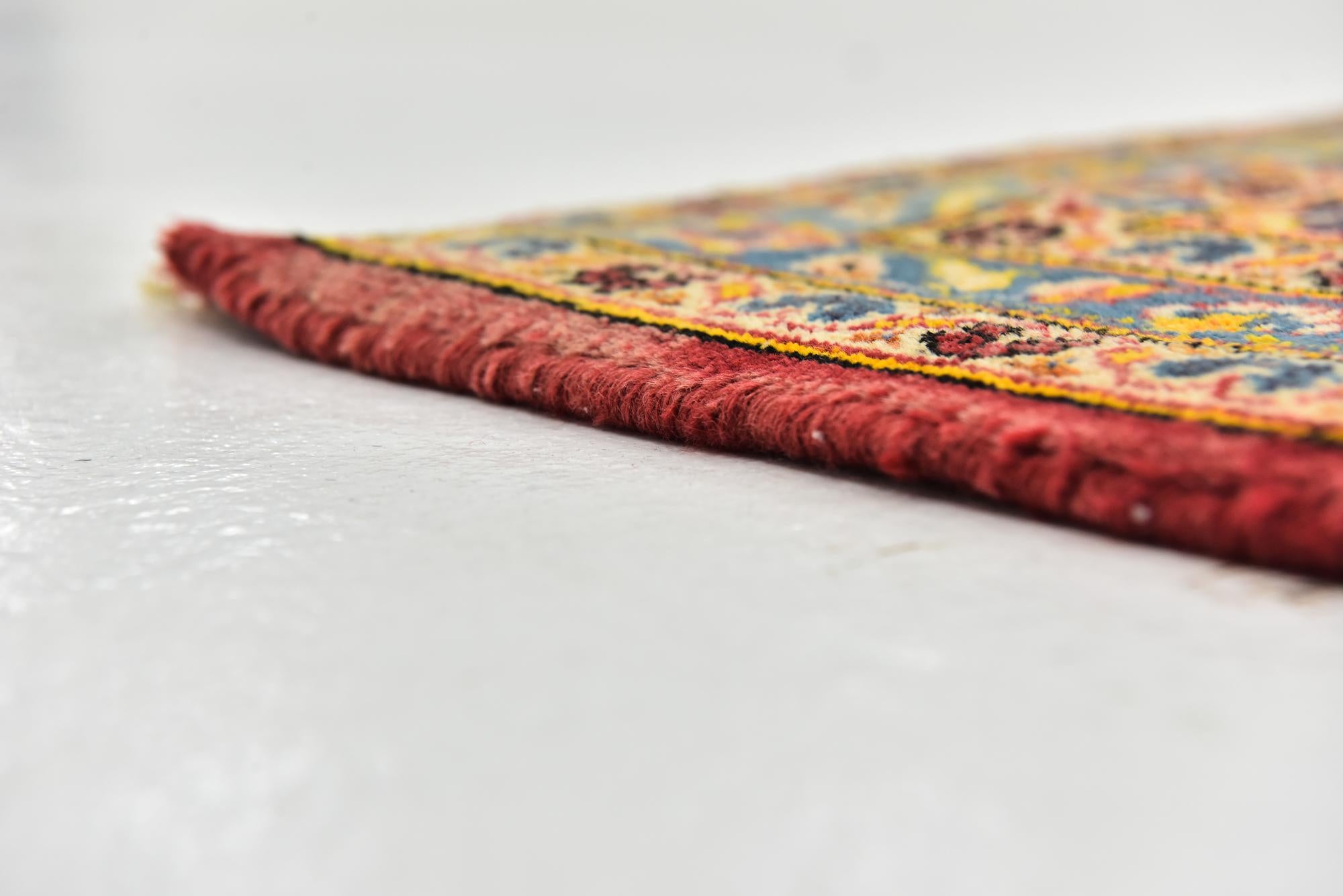 9' 9 x 13' Hand Knotted Kashan Persian Wool Rug