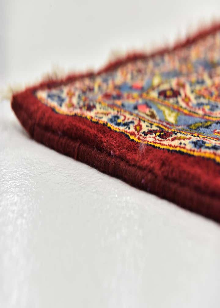 9' 9 x 13' 4 Hand Knotted Kashan Persian Wool Rug