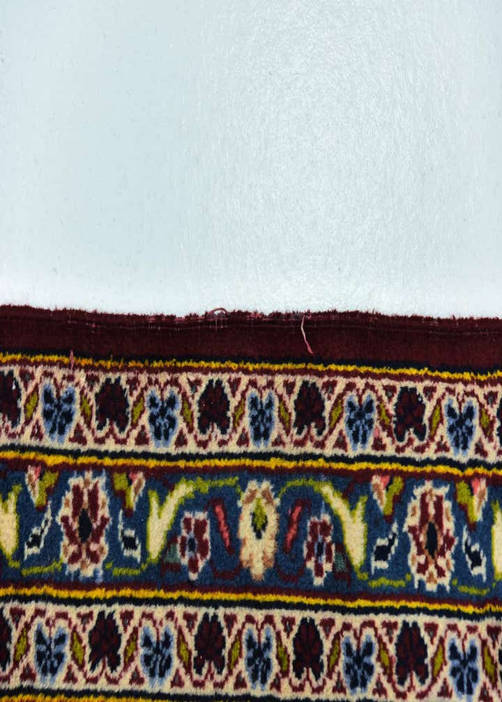 9' 8 x 12' 10 Hand Knotted Kashan Persian Wool Rug