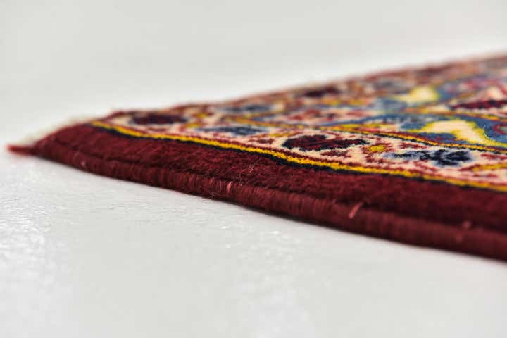 9' 8 x 12' 10 Hand Knotted Kashan Persian Wool Rug