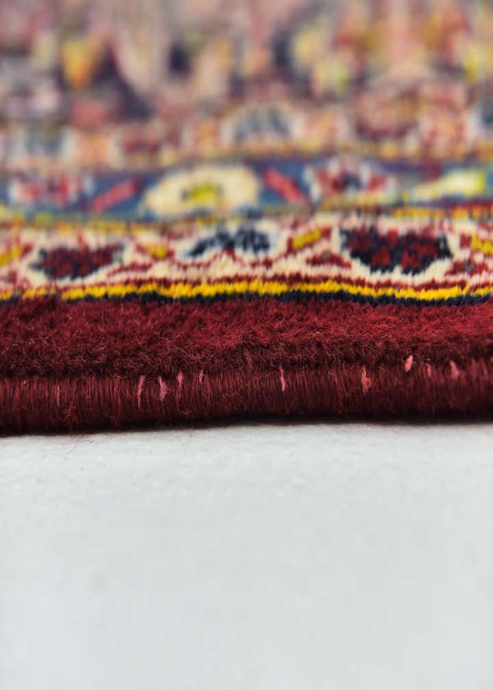 9' 8 x 12' 10 Hand Knotted Kashan Persian Wool Rug