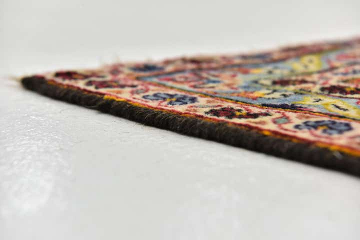9' 5 x 12' 8 Hand Knotted Kashan Persian Wool Rug
