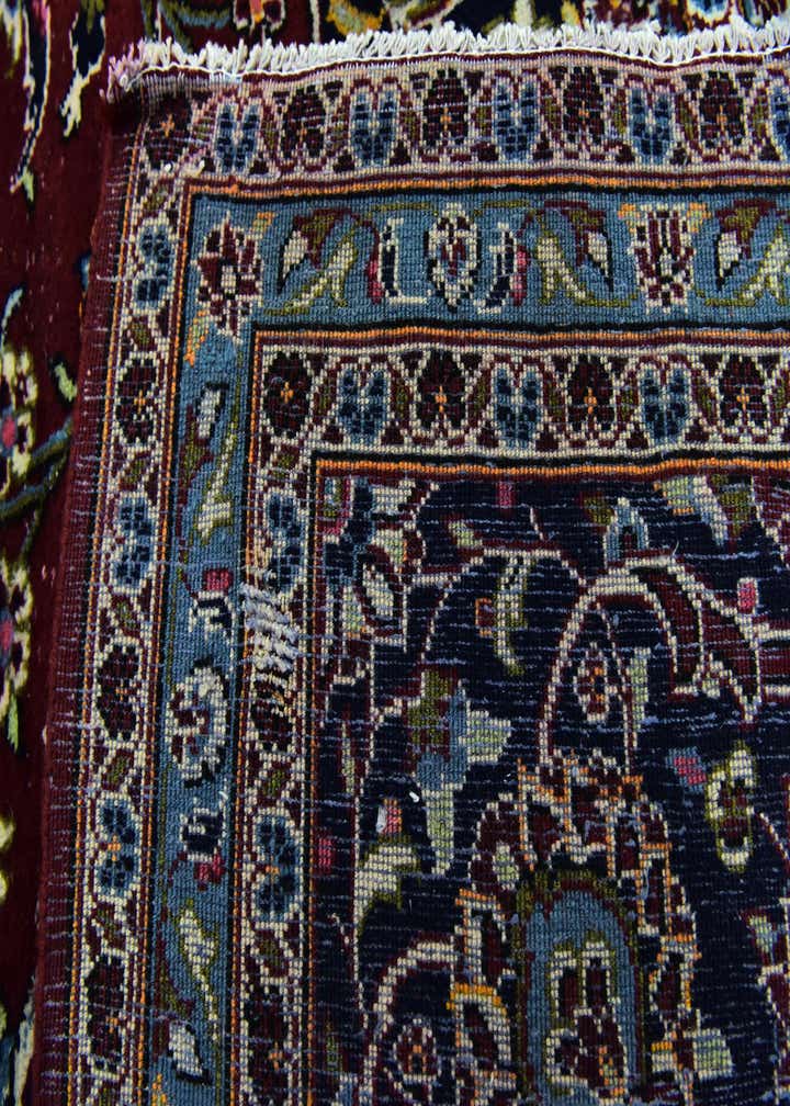 9' 8 x 13' 5 Hand Knotted Kashan Persian Wool Rug
