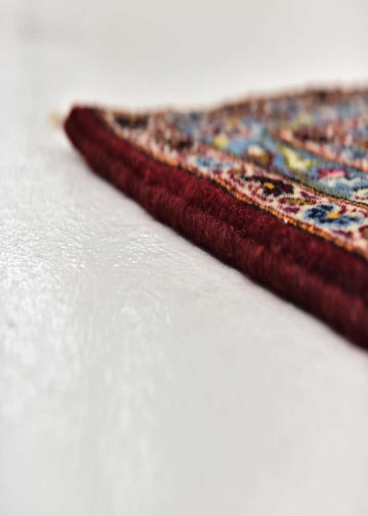 9' 8 x 13' 5 Hand Knotted Kashan Persian Wool Rug