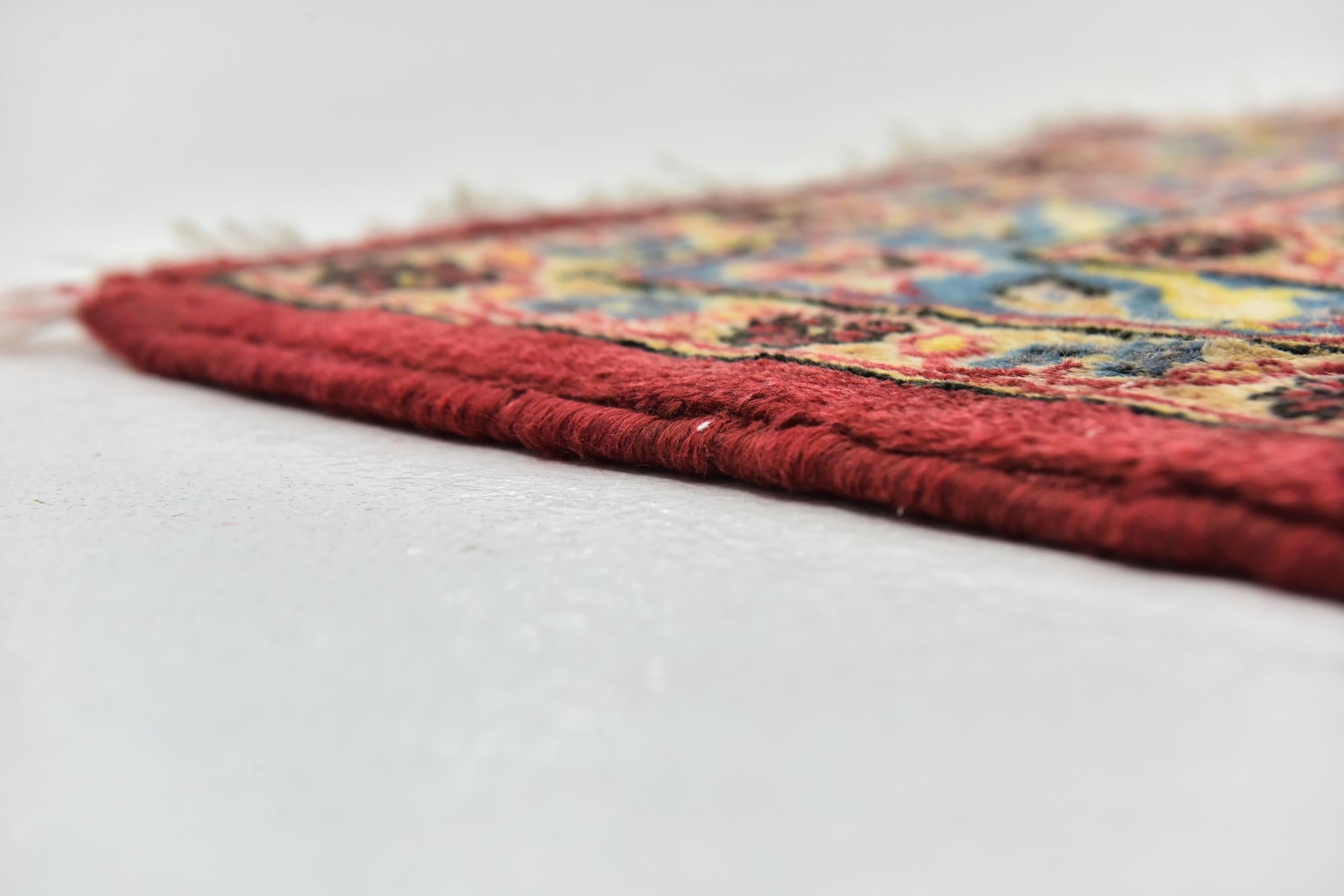 9' 7 x 13' Hand Knotted Kashan Persian Wool Rug