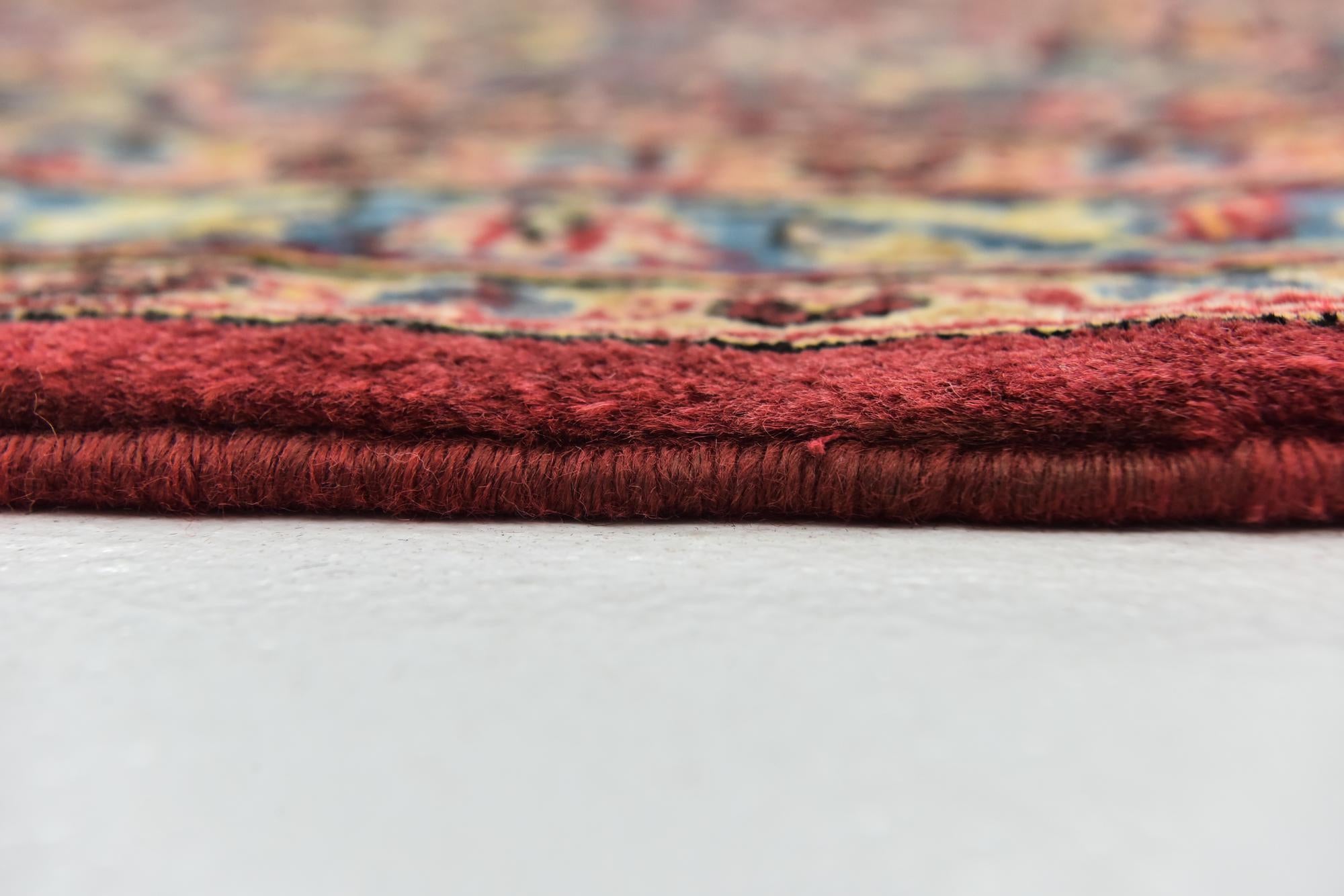 9' 7 x 13' Hand Knotted Kashan Persian Wool Rug