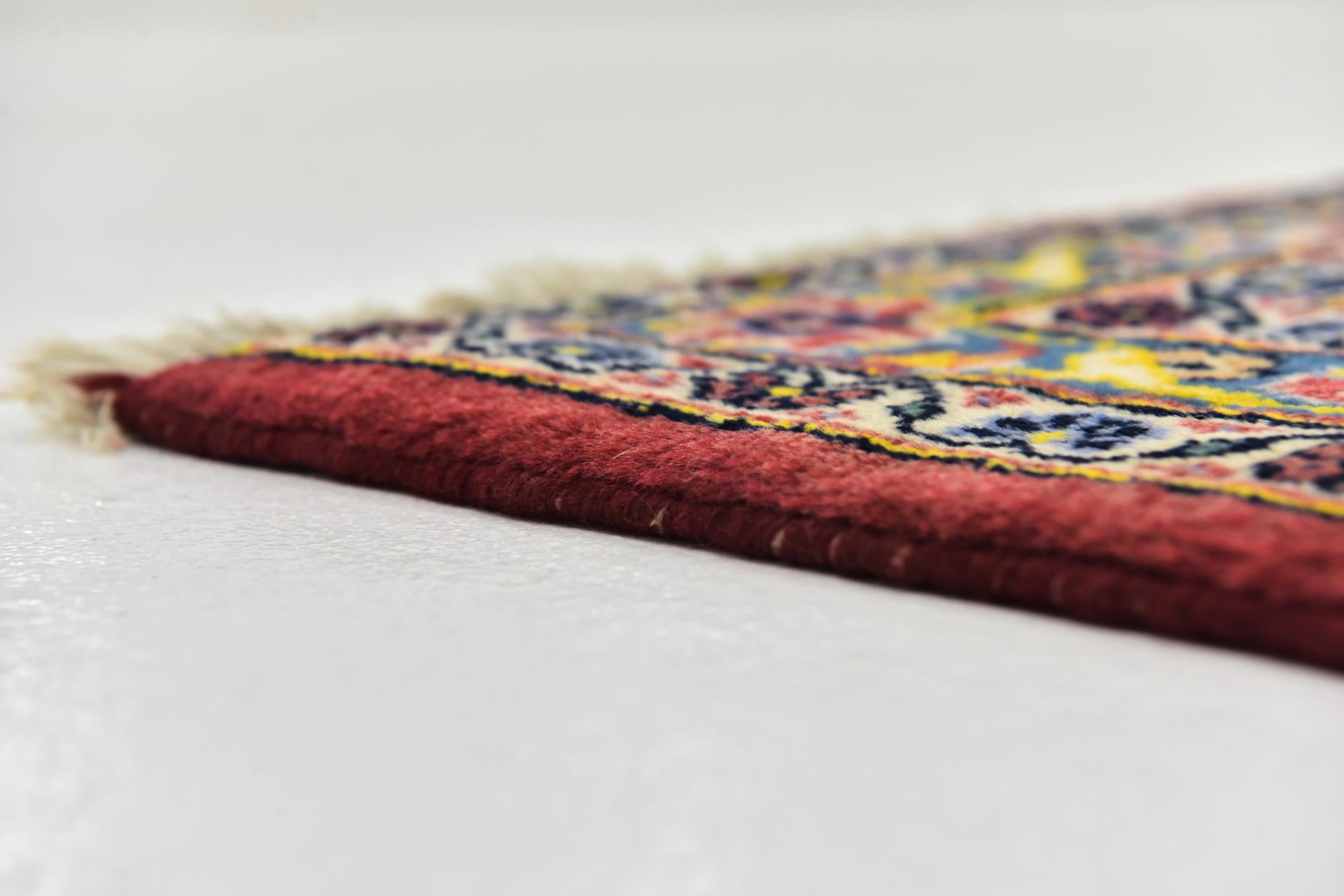 9' 7 x 13' Hand Knotted Kashan Persian Wool Rug