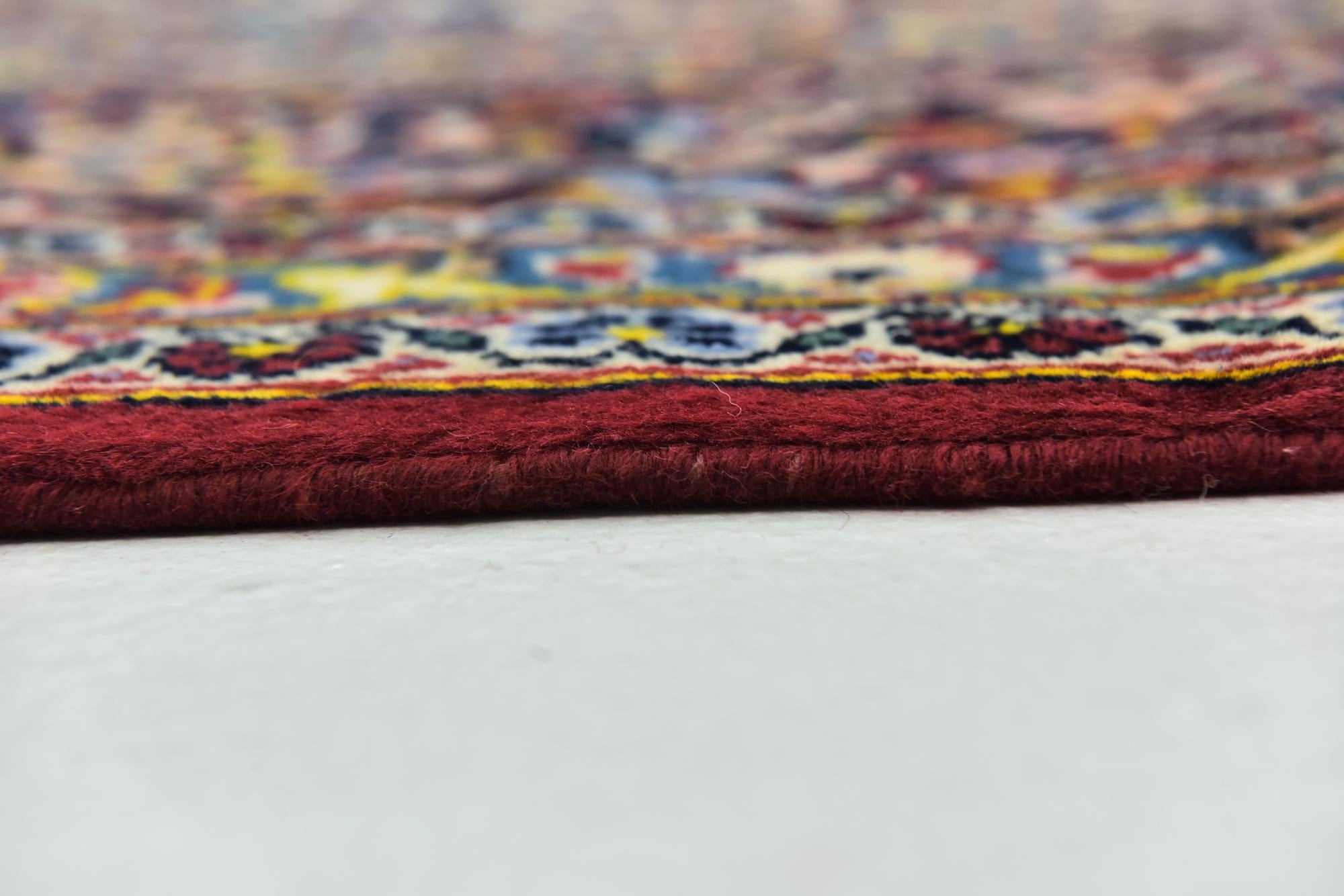 9' 7 x 13' Hand Knotted Kashan Persian Wool Rug