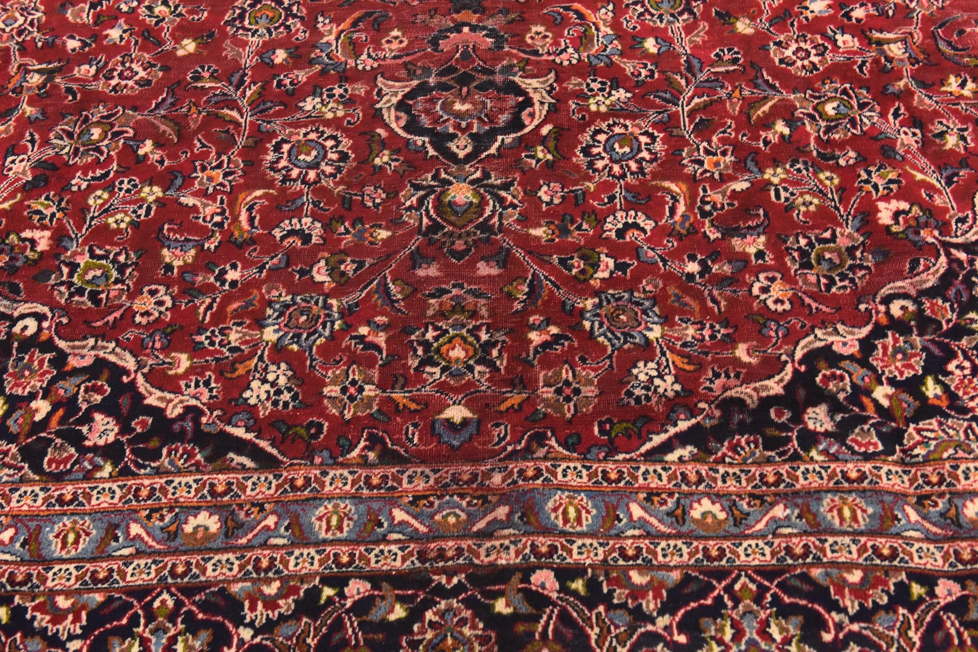 305cm x 385cm anudado a mano Kashan Alfombra Persa Lana