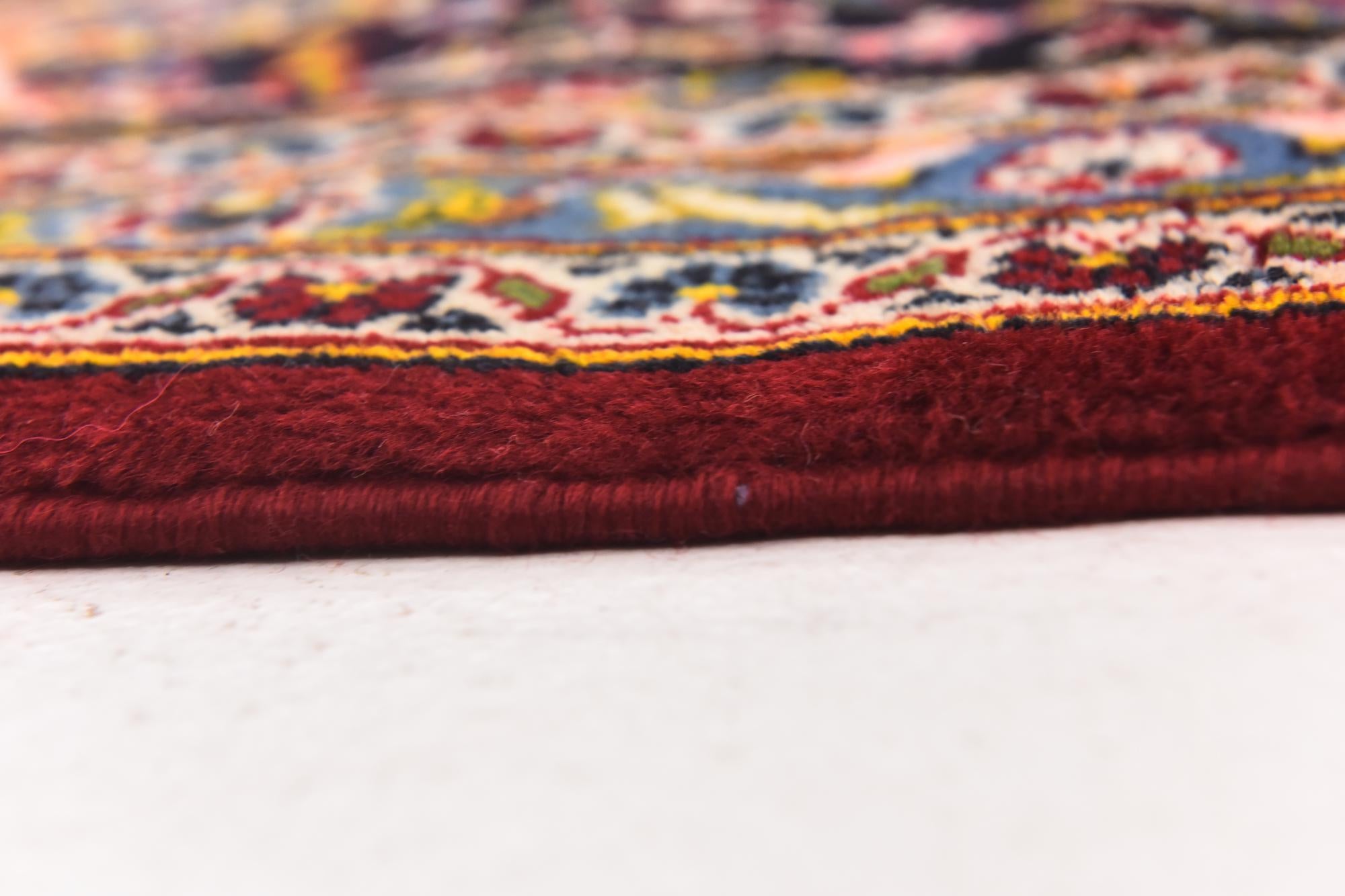 9' 8 x 12' 7 Hand Knotted Kashan Persian Wool Rug