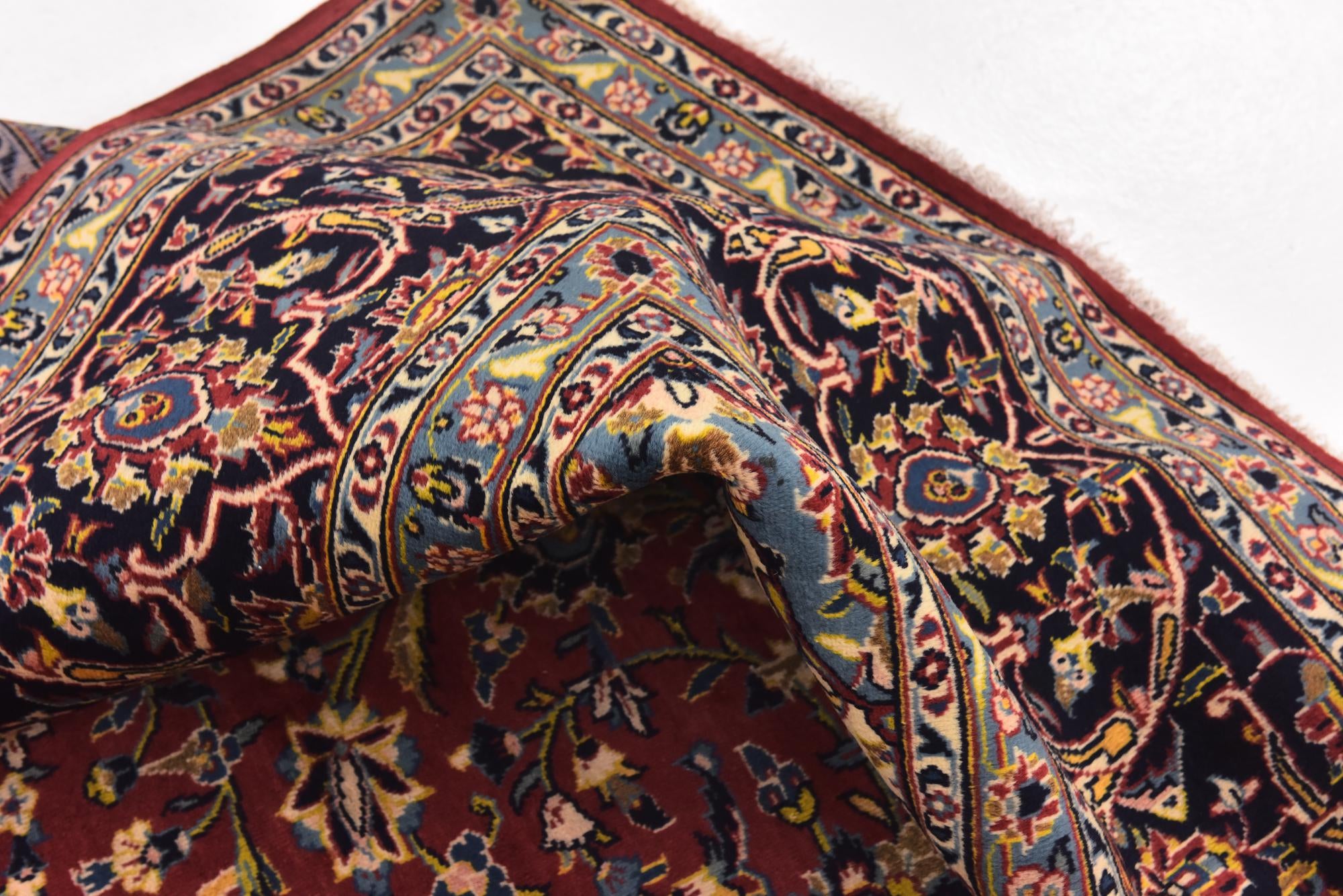 290cm x 390cm anudado a mano Kashan Alfombra Persa Lana