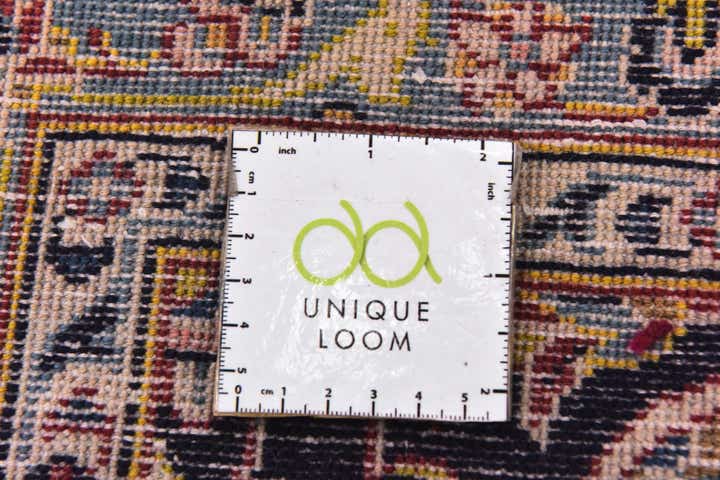 9' 7 x 12' 10 Hand Knotted Kashan Persian Wool Rug