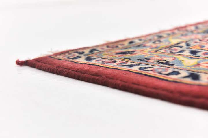 9' 7 x 12' 10 Hand Knotted Kashan Persian Wool Rug