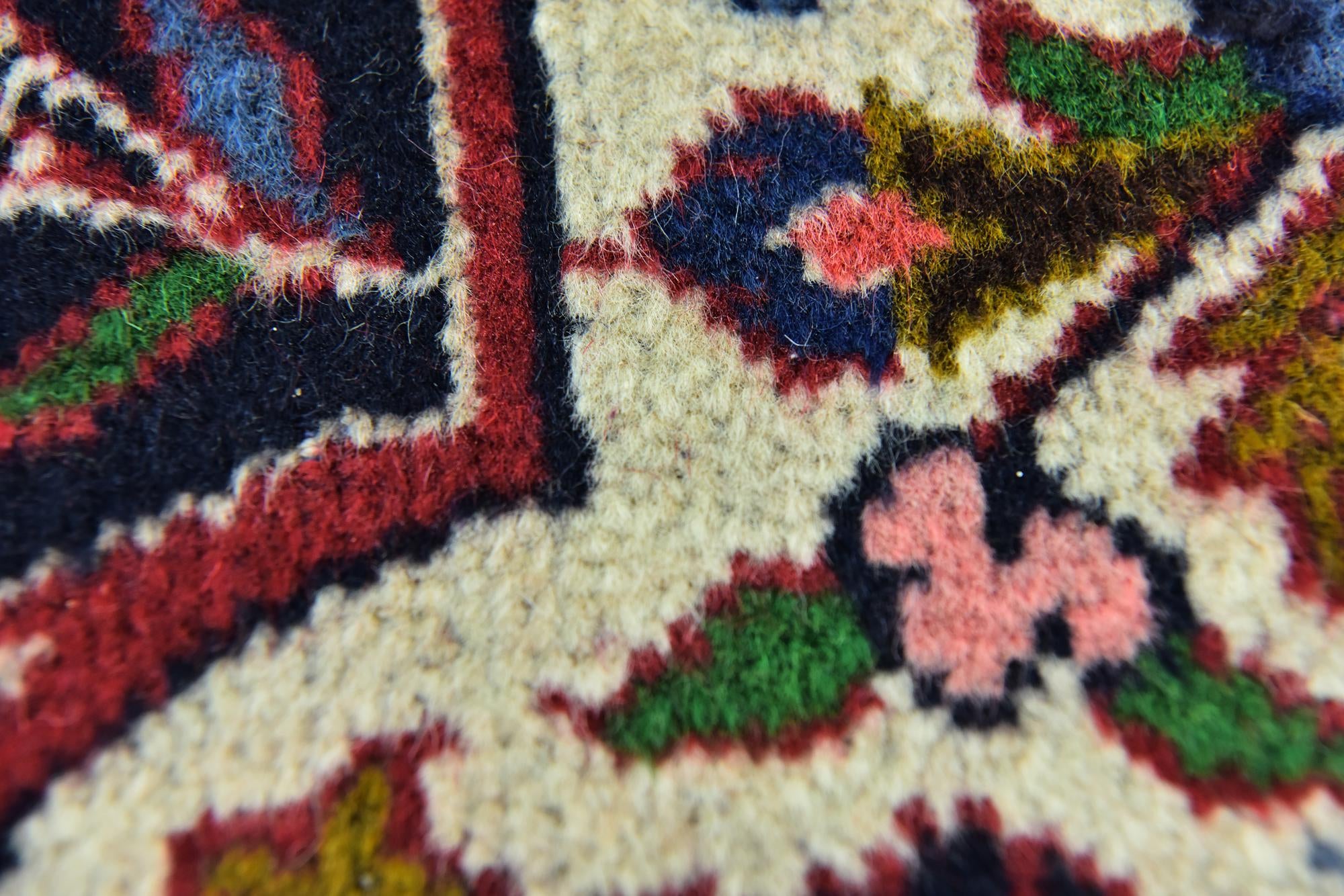 9' 9 x 13' Hand Knotted Kashan Persian Wool Rug