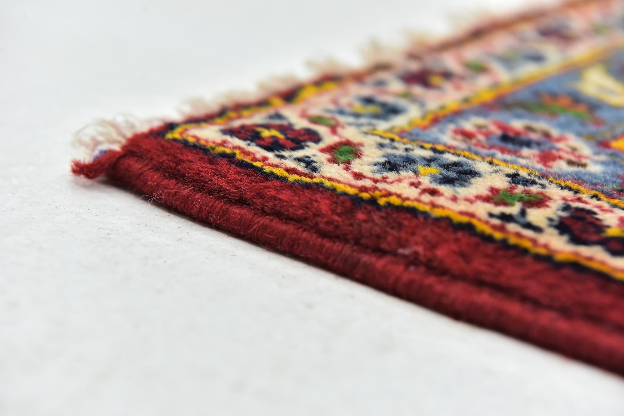 9' 9 x 13' Hand Knotted Kashan Persian Wool Rug