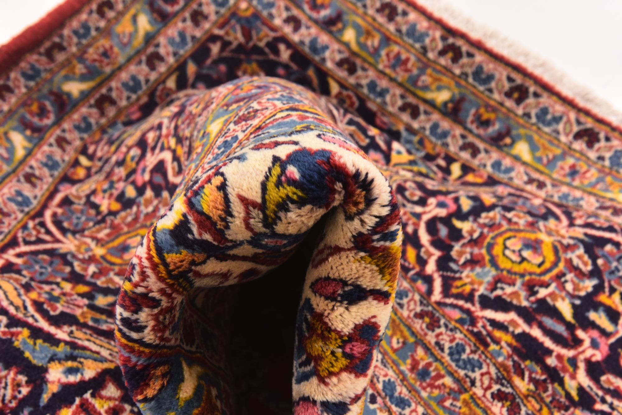 295cm x 390cm anudado a mano Kashan Alfombra Persa Lana