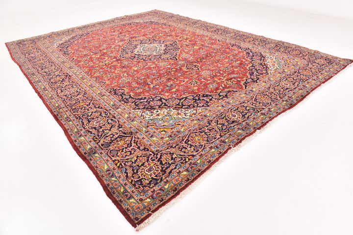 295cm x 390cm anudado a mano Kashan Alfombra Persa Lana