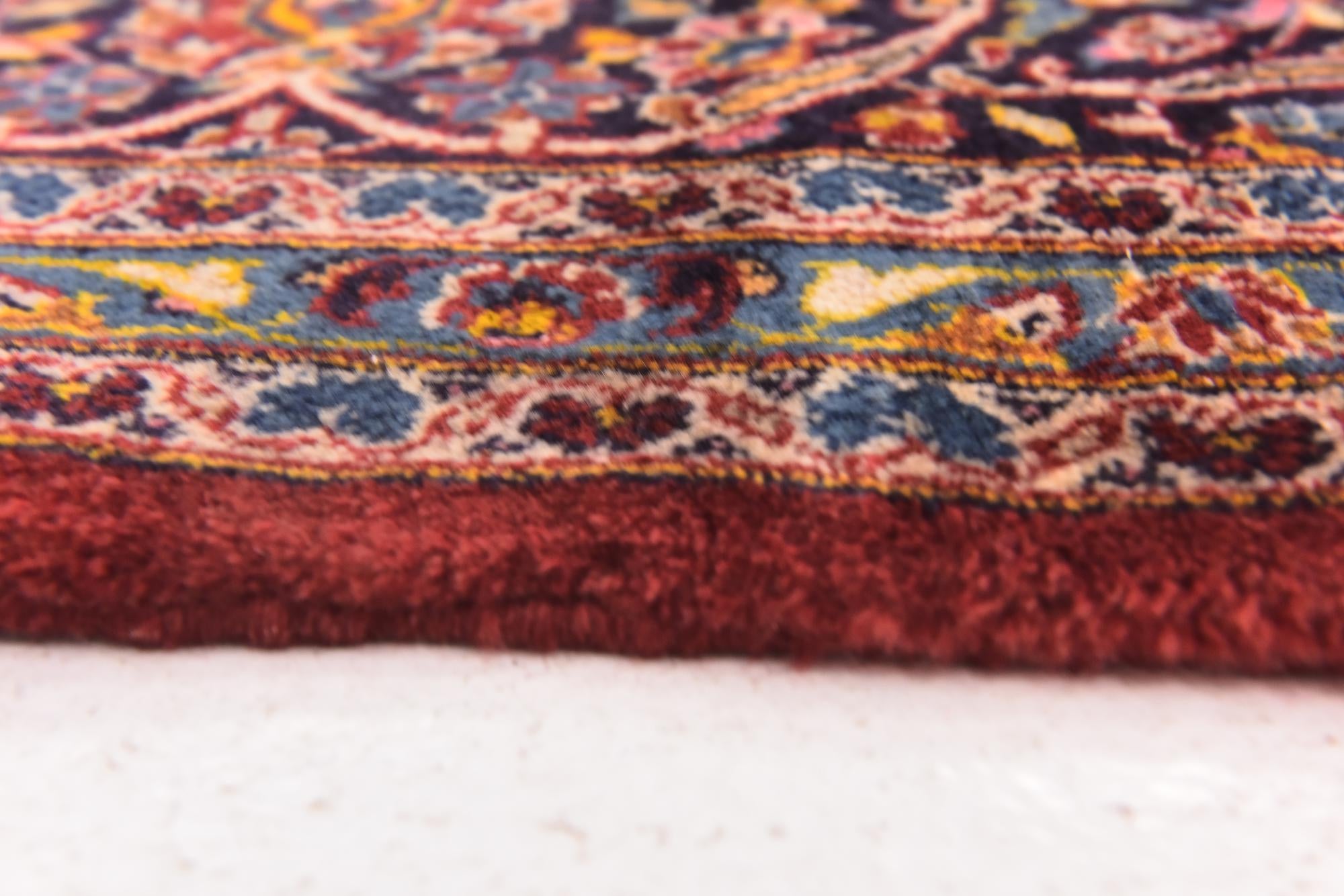 295cm x 390cm anudado a mano Kashan Alfombra Persa Lana