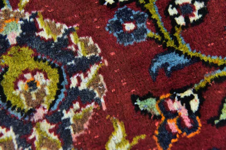9' 8 x 13' Hand Knotted Kashan Persian Wool Rug