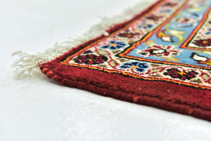 9' 8 x 13' Hand Knotted Kashan Persian Wool Rug