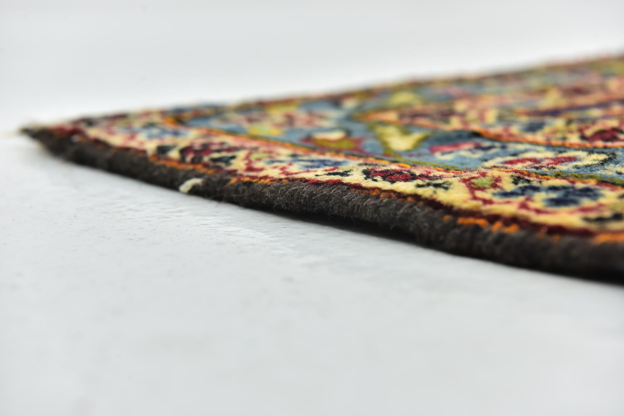 9' 6 x 13' Hand Knotted Kashan Persian Wool Rug