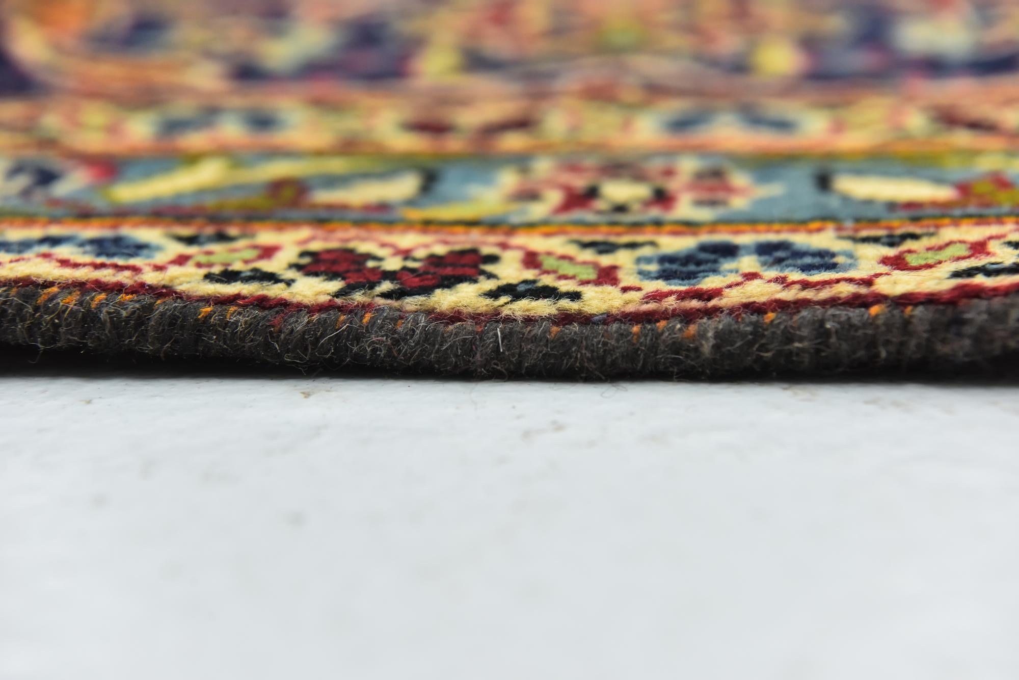 9' 6 x 13' Hand Knotted Kashan Persian Wool Rug