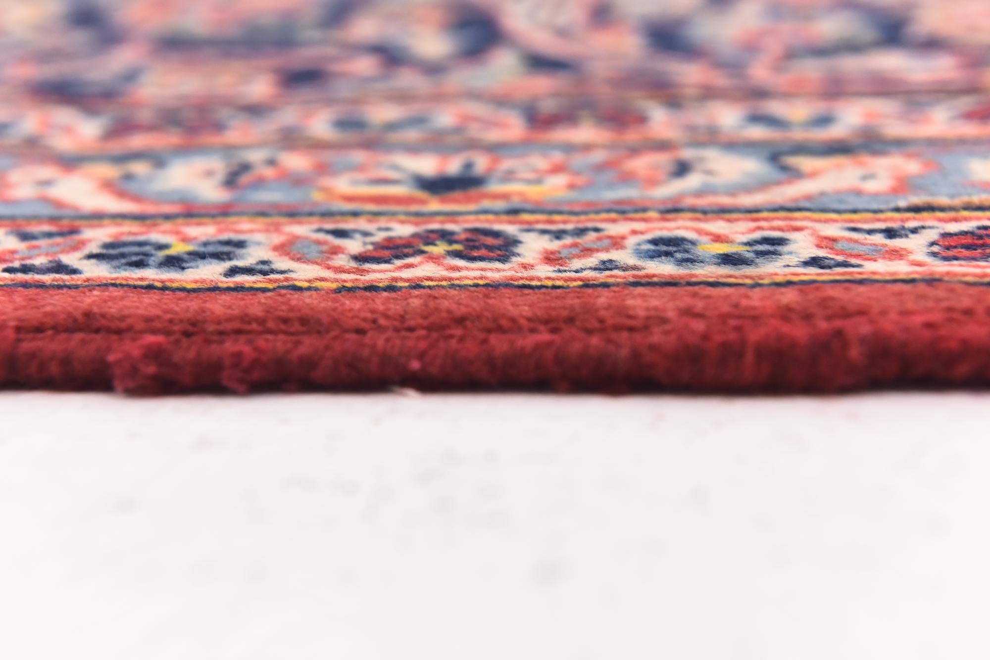 9' 8 x 12' 10 Hand Knotted Kashan Persian Wool Rug