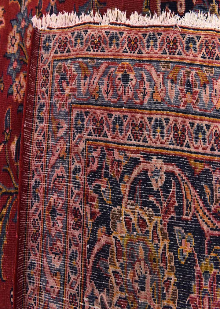 9' 8 x 12' 10 Hand Knotted Kashan Persian Wool Rug