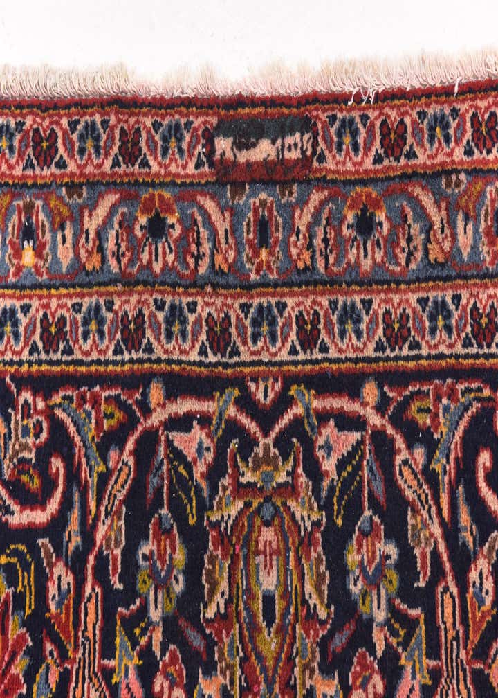9' 8 x 12' 10 Hand Knotted Kashan Persian Wool Rug