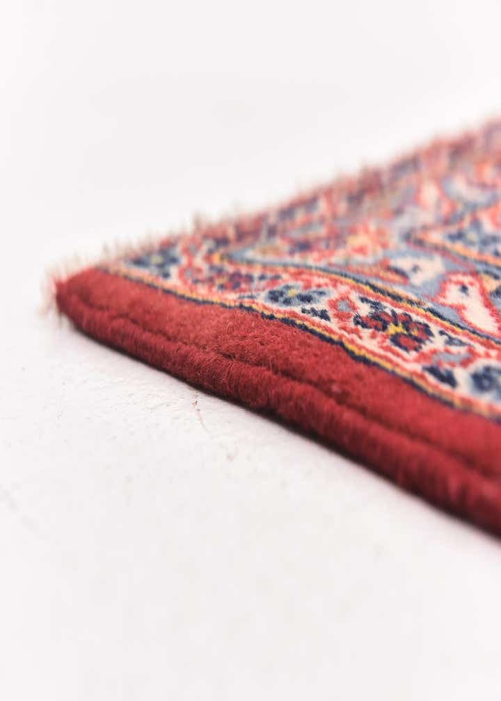 9' 8 x 12' 10 Hand Knotted Kashan Persian Wool Rug