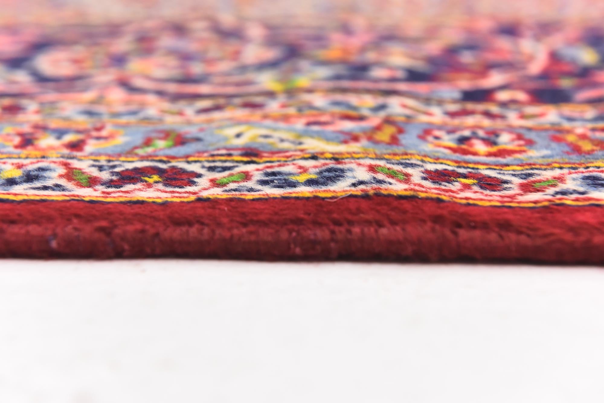 9' 7 x 13' Hand Knotted Kashan Persian Wool Rug