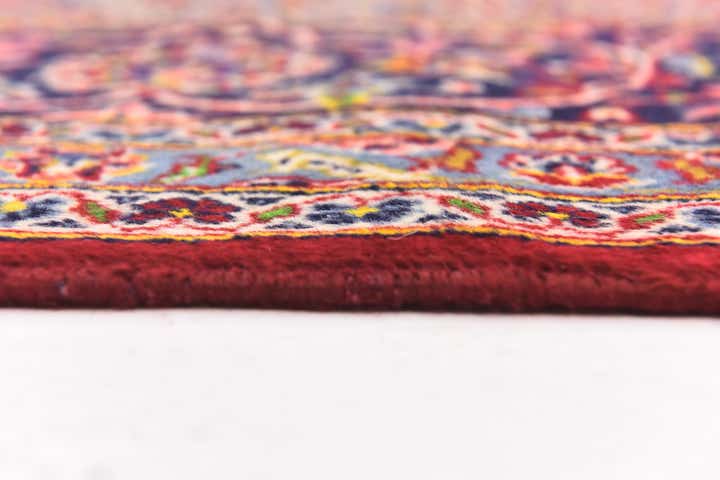 9' 7 x 13' Hand Knotted Kashan Persian Wool Rug