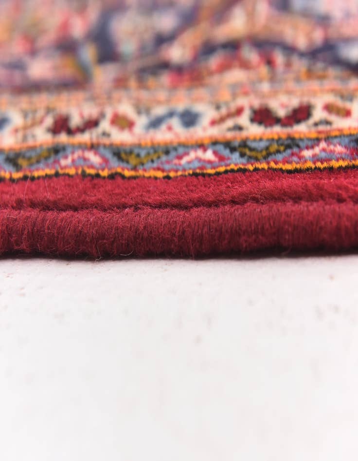 Detail image of 8' x 11' 4 Hand Knotted Kashan Persian Wool Rug