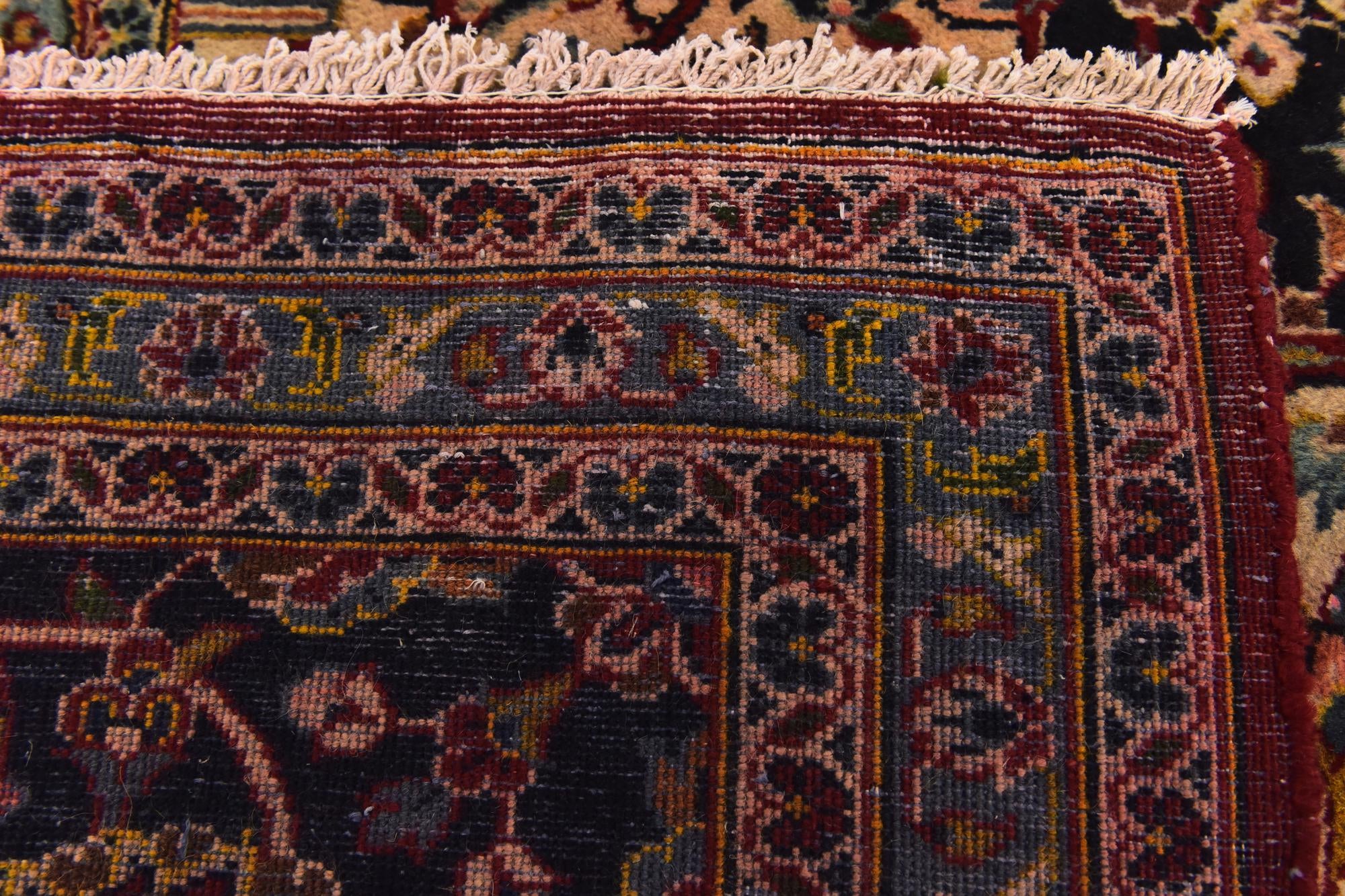 9' 9 x 13' 4 Hand Knotted Kashan Persian Wool Rug