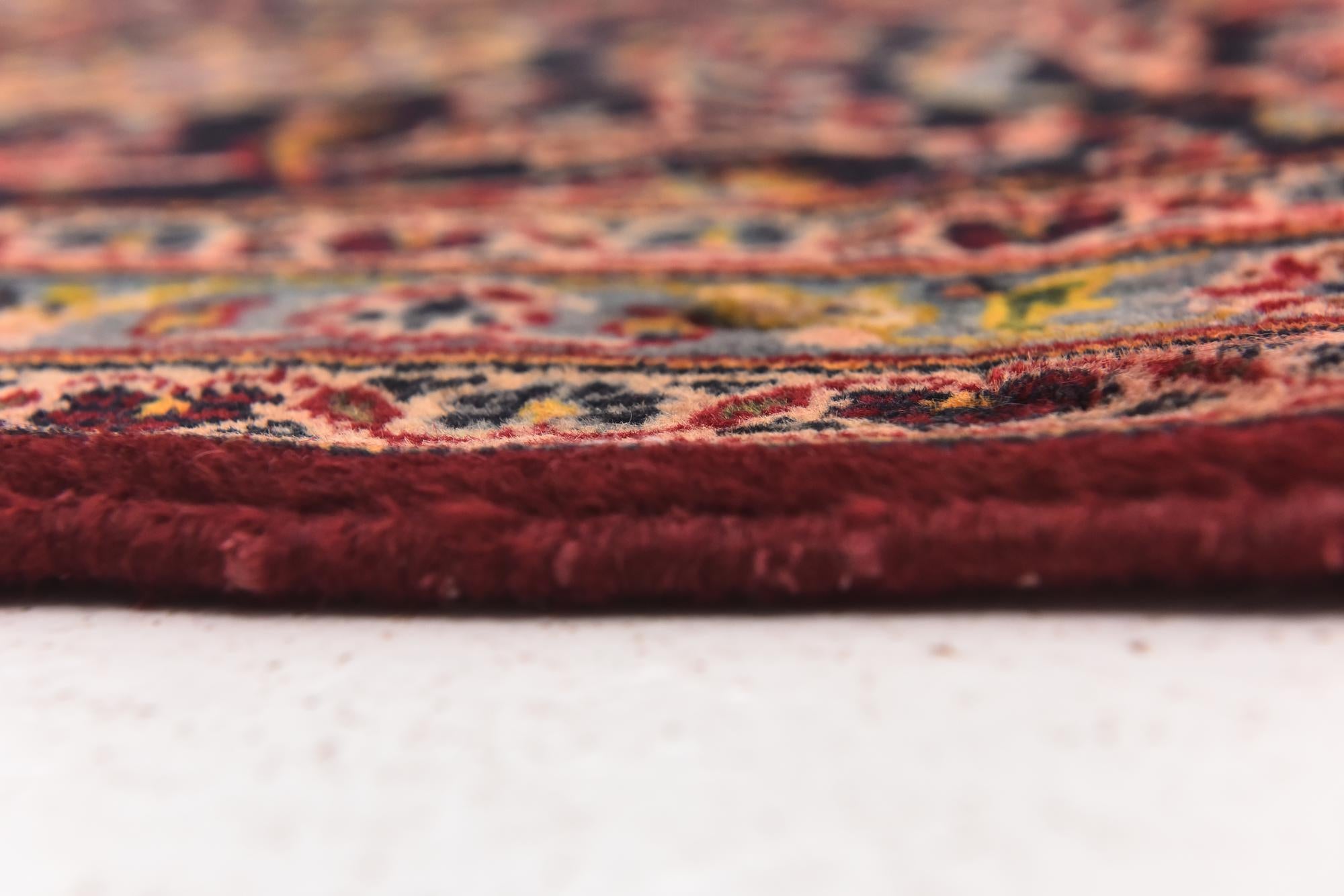 9' 9 x 13' 4 Hand Knotted Kashan Persian Wool Rug