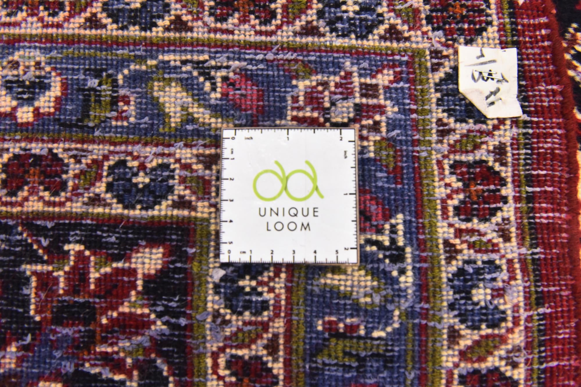 9' 8 x 13' 3 Hand Knotted Kashan Persian Wool Rug