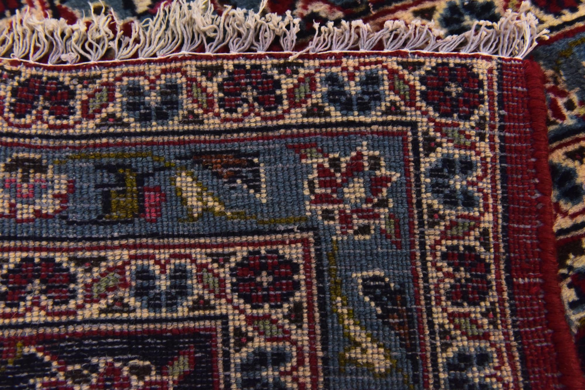 9' 9 x 13' 3 Hand Knotted Kashan Persian Wool Rug