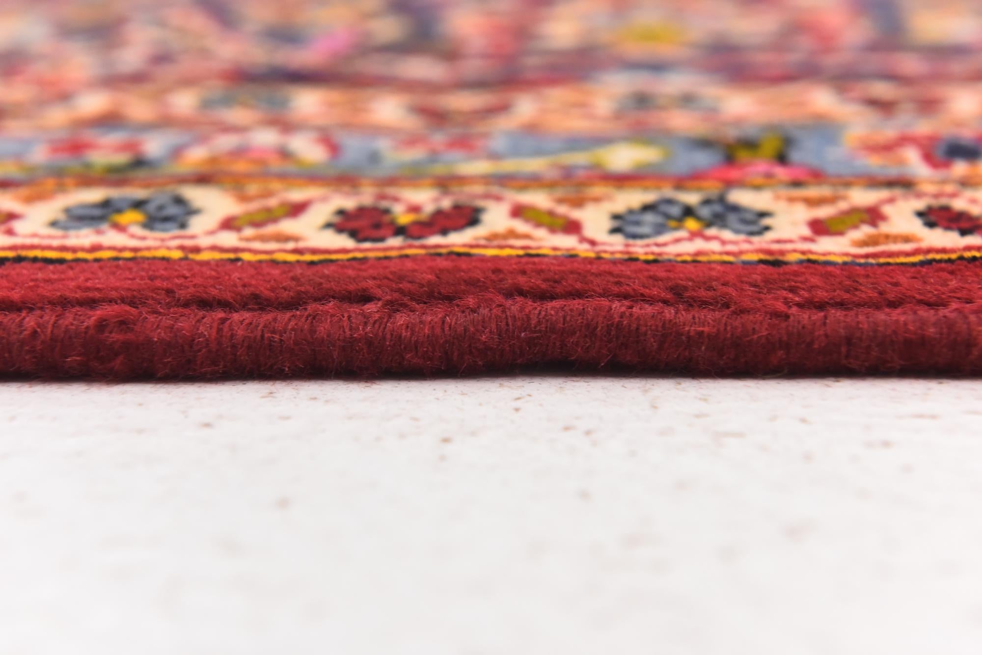 9' 7 x 13' 3 Hand Knotted Kashan Persian Wool Rug