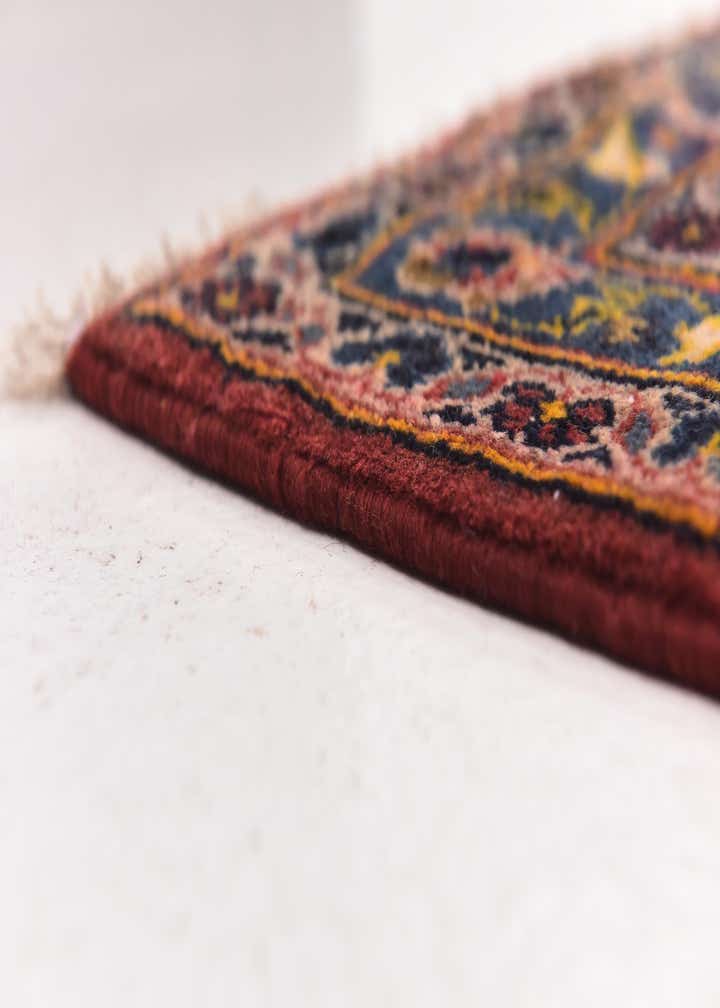9' 10 x 13' 7 Hand Knotted Kashan Persian Wool Rug