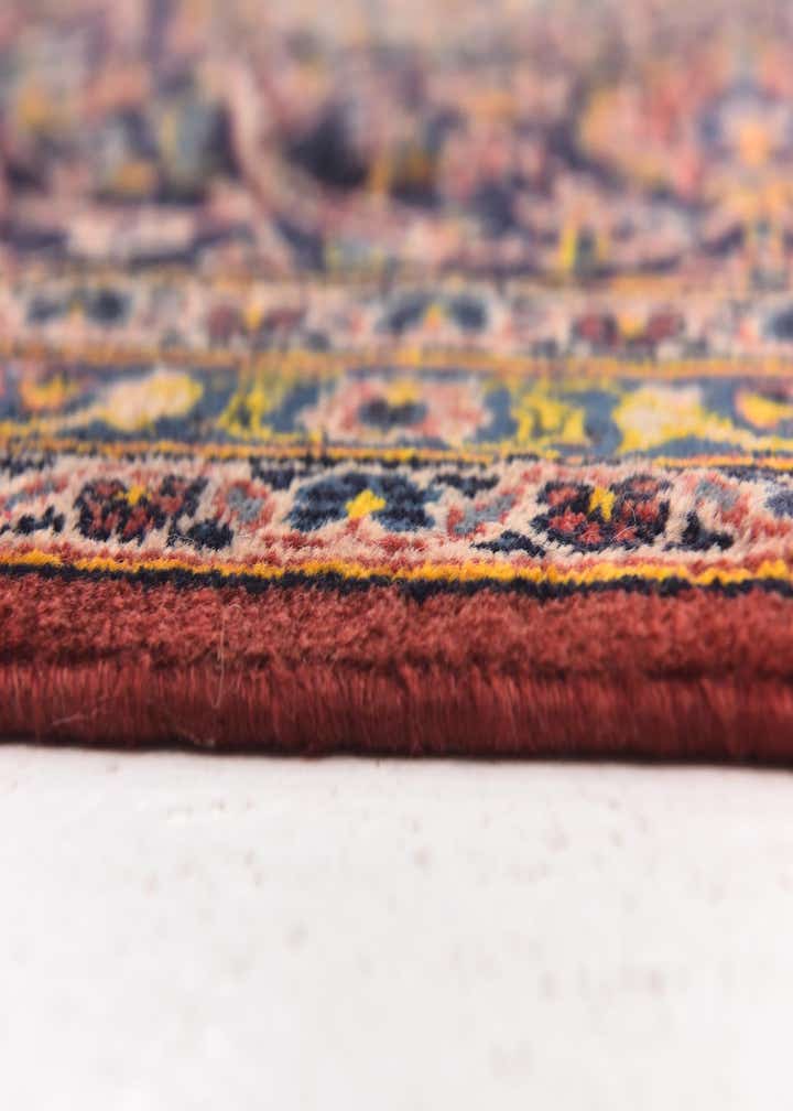 9' 10 x 13' 7 Hand Knotted Kashan Persian Wool Rug