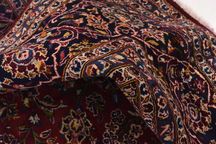 10' x 12' 10 Hand Knotted Kashan Persian Wool Rug