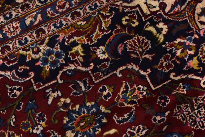 10' x 12' 10 Hand Knotted Kashan Persian Wool Rug