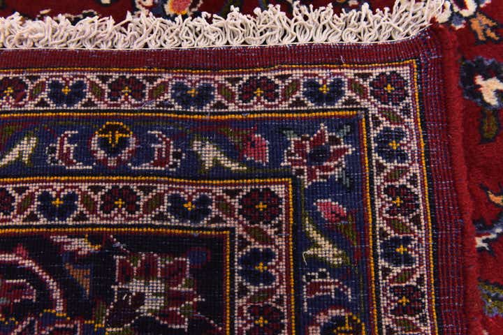 9' 8 x 13' Hand Knotted Kashan Persian Wool Rug