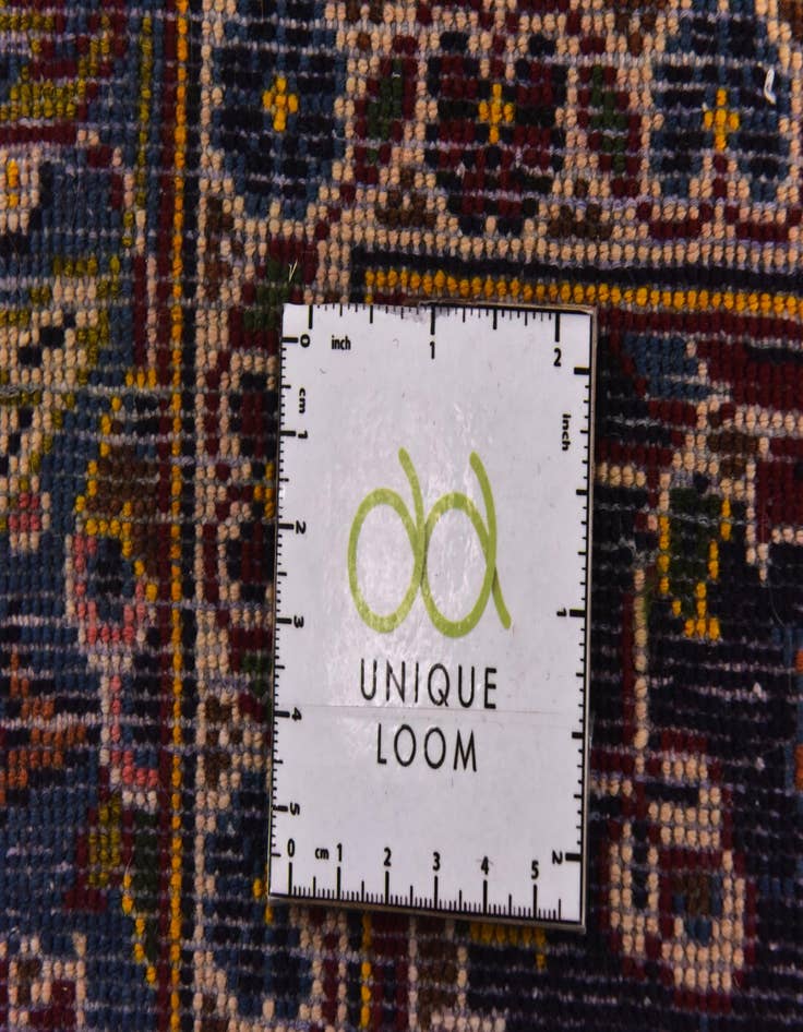 Detail image of 9' 6 x 13' 5  Hand Knotted Kashan Persian Wool Rug