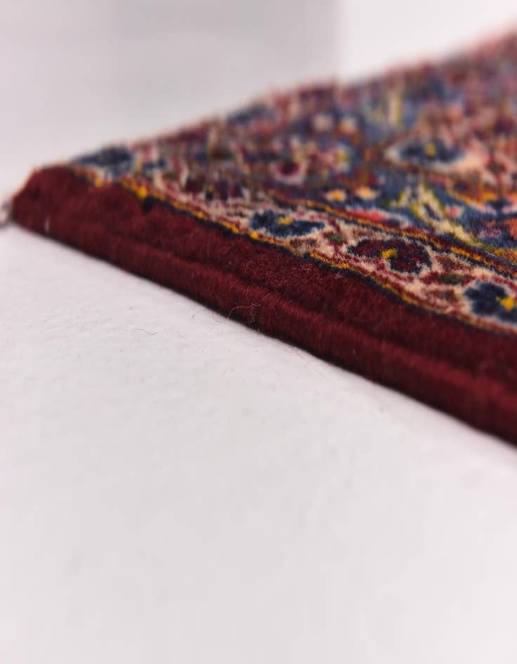 Detail image of 9' 6 x 13' 5  Hand Knotted Kashan Persian Wool Rug