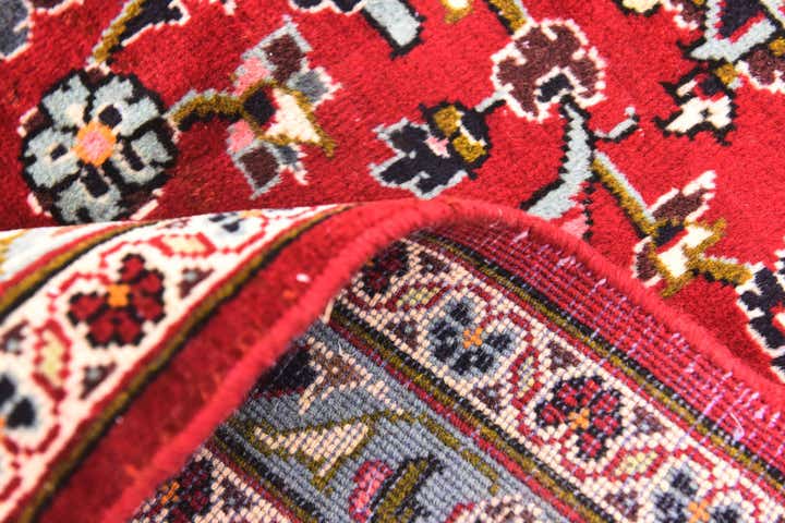 9' 8 x 12' 9 Hand Knotted Kashan Persian Wool Rug