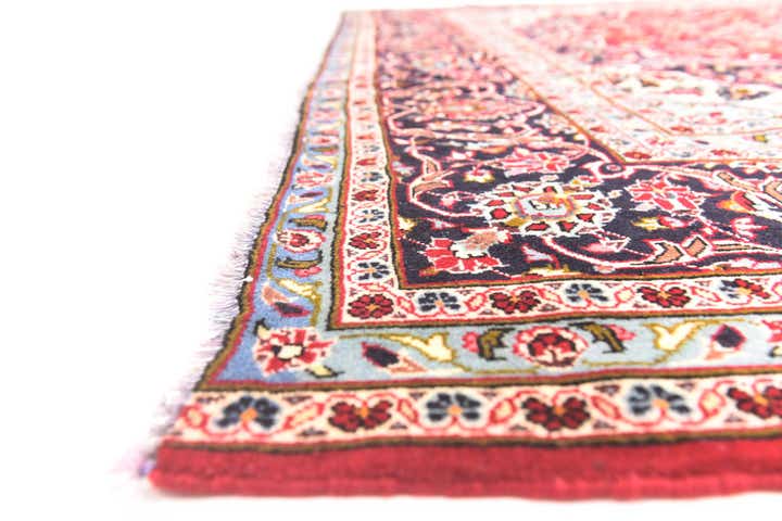 9' 8 x 12' 9 Hand Knotted Kashan Persian Wool Rug